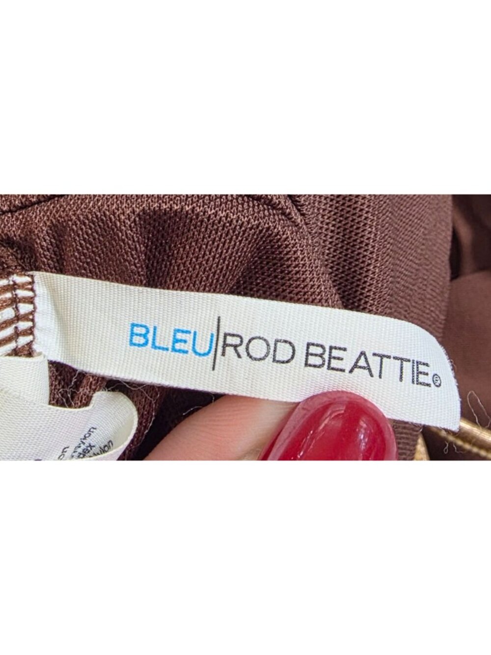 Women's - Bleu Rod Beattie Lace Up Plunge One Piece Swimsuit, Size 12 - Picture 5 of 9